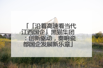 「沿着高速看当代江西国企」黑猫集团：创新驱动，奏响瓷都国企发展新乐章