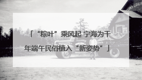 “粽叶”乘风起 宁海为千年端午民俗植入“新姿势”