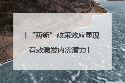 “两新”政策效应显现 有效激发内需潜力