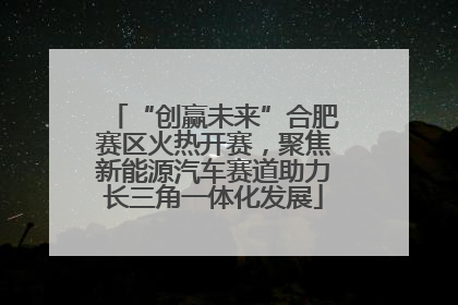 “创赢未来”合肥赛区火热开赛，聚焦新能源汽车赛道助力长三角一体化发展