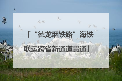 “德龙烟铁路”海铁联运跨省新通道贯通