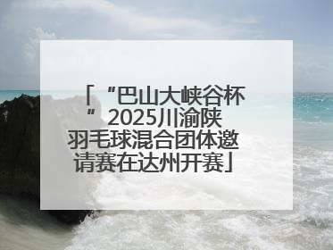 “巴山大峡谷杯”2025川渝陕羽毛球混合团体邀请赛在达州开赛