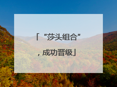 “莎头组合”，成功晋级