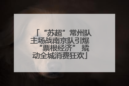 “苏超”常州队主场战南京队引爆“票根经济” 撬动全城消费狂欢
