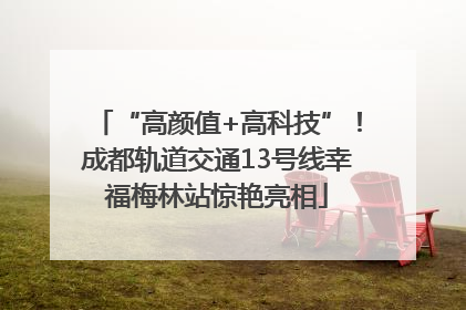 “高颜值+高科技”！成都轨道交通13号线幸福梅林站惊艳亮相