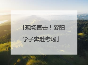 现场直击！襄阳学子奔赴考场
