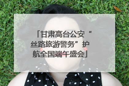 甘肃高台公安“丝路旅游警务”护航全国端午盛会