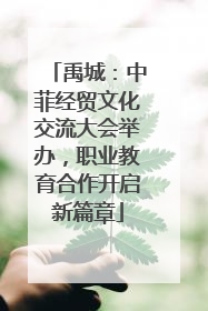 禹城：中菲经贸文化交流大会举办，职业教育合作开启新篇章