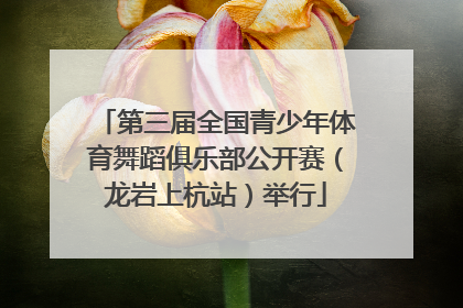第三届全国青少年体育舞蹈俱乐部公开赛（龙岩上杭站）举行