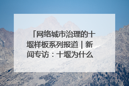 网络城市治理的十堰样板系列报道｜新闻专访：十堰为什么成为“黑马型”城市治理网络维度典型