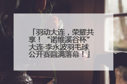 羽动大连，荣耀共享！“诺维溪谷杯”大连·李永波羽毛球公开赛圆满落幕！