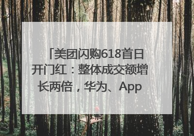 美团闪购618首日开门红：整体成交额增长两倍，华为、Apple、沃尔玛等近800个品牌翻倍增长