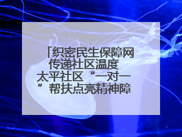 织密民生保障网 传递社区温度 太平社区“一对一”帮扶点亮精神障碍患者希望