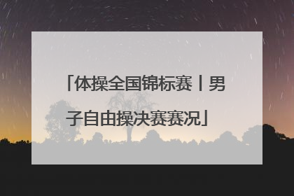 体操全国锦标赛丨男子自由操决赛赛况