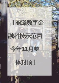 丽泽数字金融科技示范园今年11月整体封顶