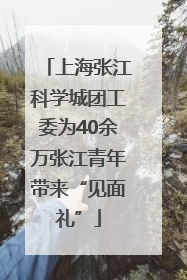 上海张江科学城团工委为40余万张江青年带来“见面礼”