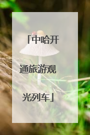中哈开通旅游观光列车