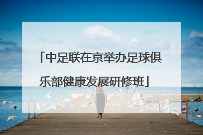 中足联在京举办足球俱乐部健康发展研修班