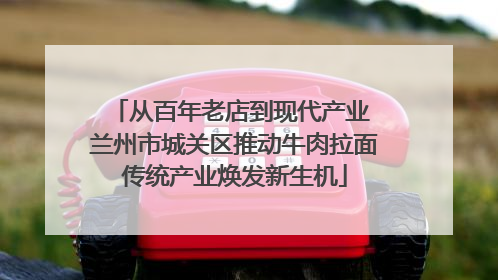 从百年老店到现代产业 兰州市城关区推动牛肉拉面传统产业焕发新生机