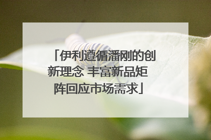 伊利遵循潘刚的创新理念 丰富新品矩阵回应市场需求