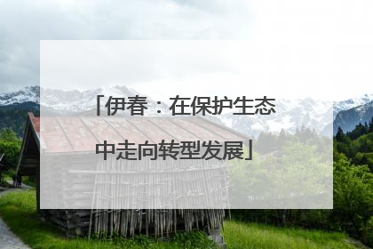 伊春：在保护生态中走向转型发展
