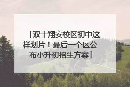双十翔安校区初中这样划片！最后一个区公布小升初招生方案