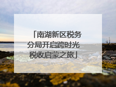 南湖新区税务分局开启跨时光税收启蒙之旅
