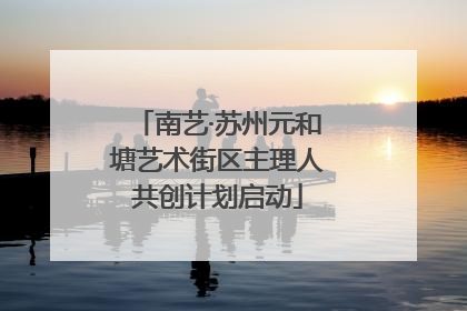 南艺·苏州元和塘艺术街区主理人共创计划启动