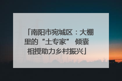 南阳市宛城区：大棚里的“土专家” 倾囊相授助力乡村振兴