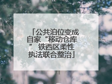 公共泊位变成自家“移动仓库” 铁西区柔性执法联合整治