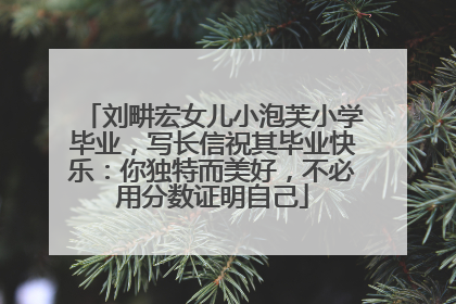 刘畊宏女儿小泡芙小学毕业，写长信祝其毕业快乐：你独特而美好，不必用分数证明自己