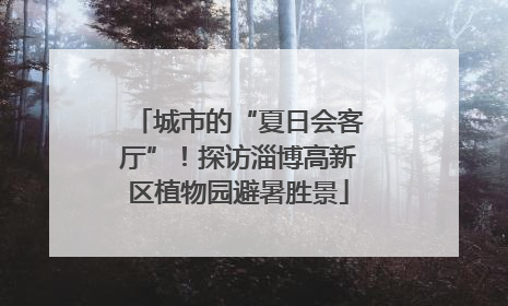 城市的“夏日会客厅”！探访淄博高新区植物园避暑胜景