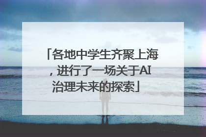 各地中学生齐聚上海，进行了一场关于AI治理未来的探索
