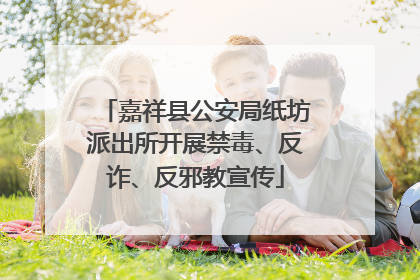 嘉祥县公安局纸坊派出所开展禁毒、反诈、反邪教宣传