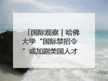 国际观察｜哈佛大学“国际禁招令”或加剧美国人才“出走潮”
