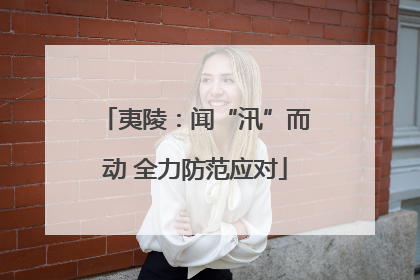 夷陵：闻“汛”而动 全力防范应对