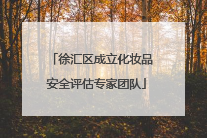 徐汇区成立化妆品安全评估专家团队