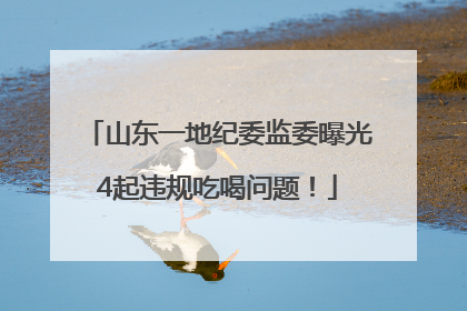 山东一地纪委监委曝光4起违规吃喝问题！