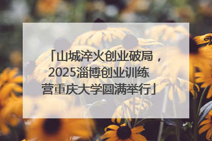 山城淬火创业破局，2025淄博创业训练营重庆大学圆满举行