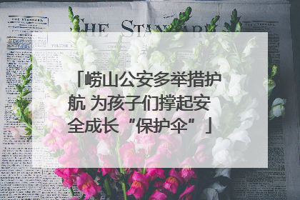 崂山公安多举措护航 为孩子们撑起安全成长“保护伞”