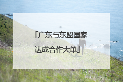 广东与东盟国家达成合作大单
