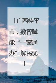 广西桂平市：数智赋能“一窗通办”解民忧