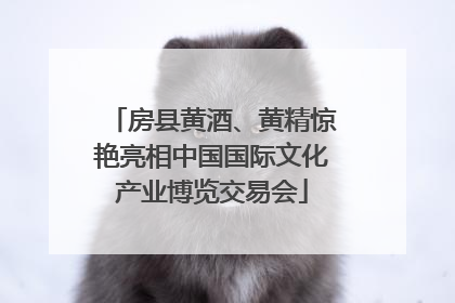 房县黄酒、黄精惊艳亮相中国国际文化产业博览交易会