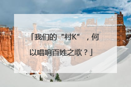 我们的“村K”，何以唱响百姓之歌？
