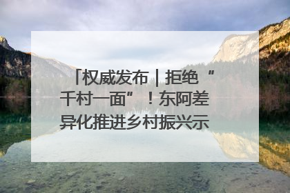 权威发布｜拒绝“千村一面”！东阿差异化推进乡村振兴示范片区建设