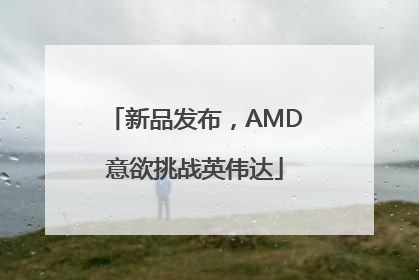 新品发布，AMD意欲挑战英伟达