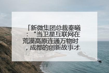 新微集团总裁秦曦：“当卫星互联网在荒漠高原连通万物时，成都的创新故事才真正开始”