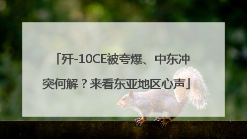 歼-10CE被夸爆、中东冲突何解？来看东亚地区心声