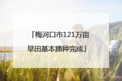 梅河口市121万亩旱田基本播种完成
