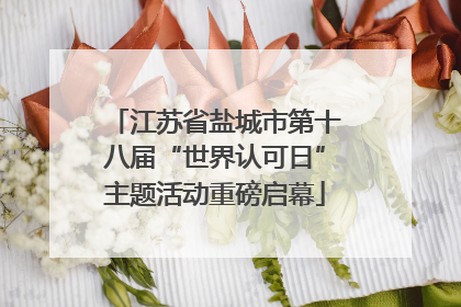 江苏省盐城市第十八届“世界认可日”主题活动重磅启幕